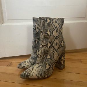 Faux Snake Skin bootie